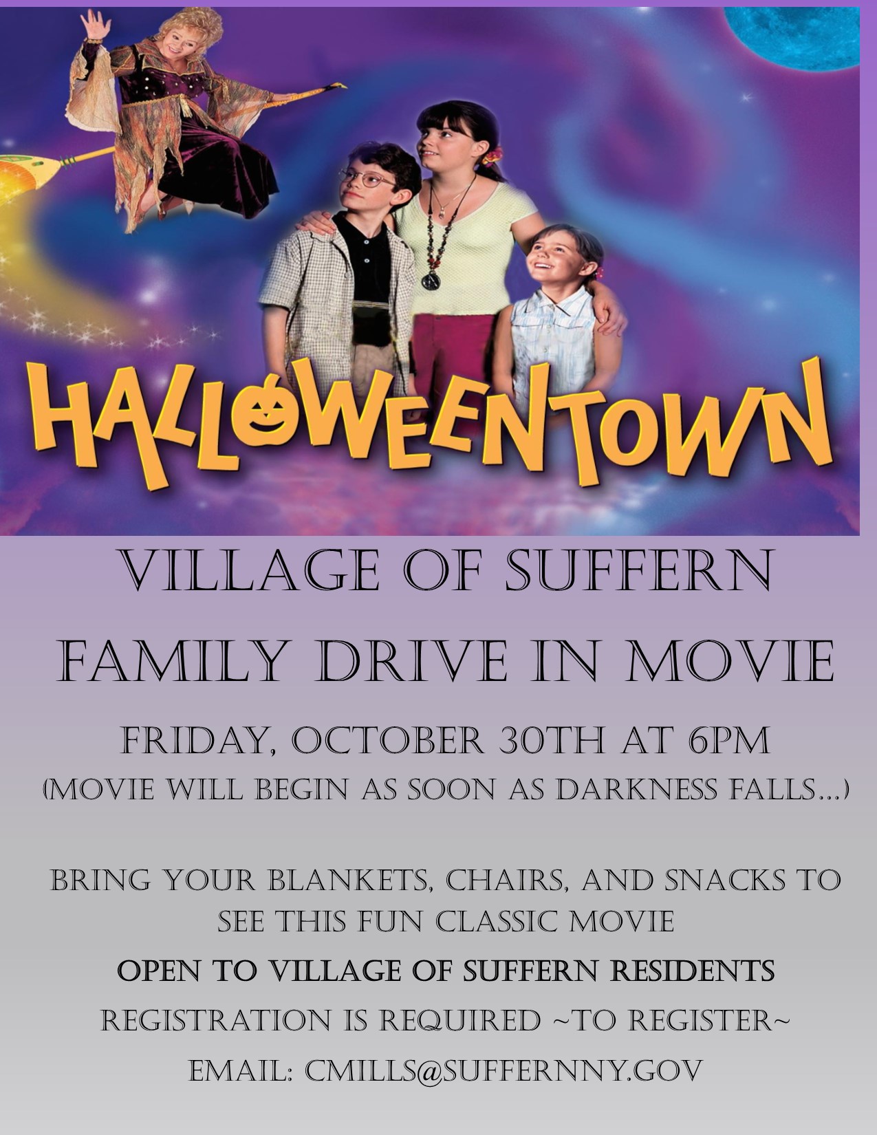Suffern Halloween Drive In Movie Village of Suffern, New York